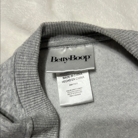 Gray Sweatshirt with Cartoon Print - Picture 2 of 3